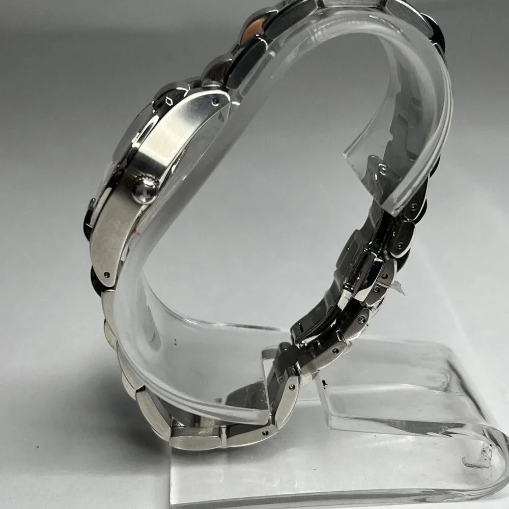 Tissot Glam Steel Watch Mother of Pearl Diamond 28mm Accents T043.010.61.111.00